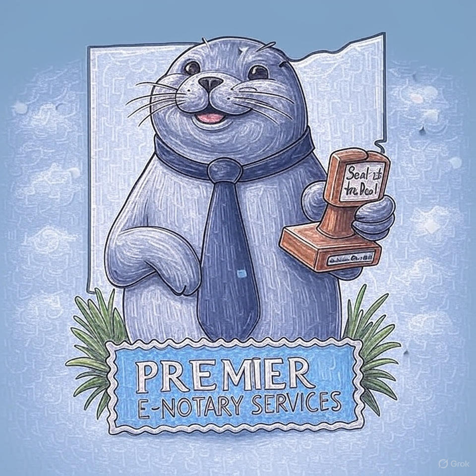 Premier E-Notary Services of Ohio Logo